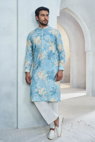 Revaan Kurta - Powder Blue
